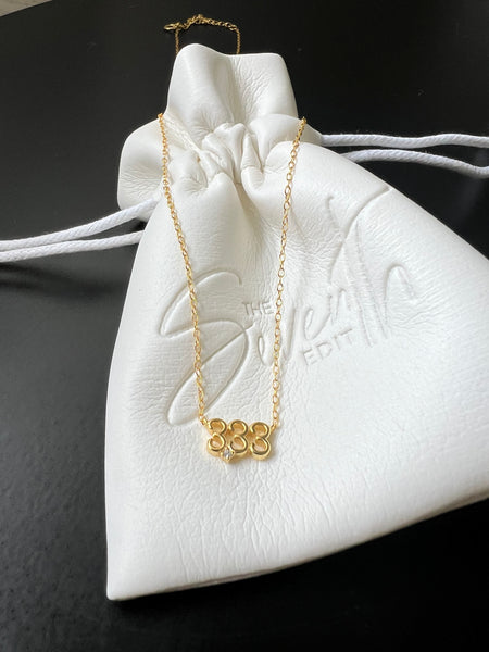 GOLD AFFIRMATION NUMBERS Necklaces