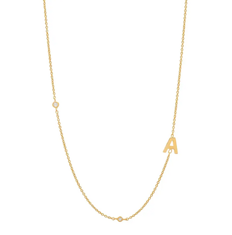 PAOLA Gold Initial Necklace