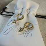 Cross Charm Earrings