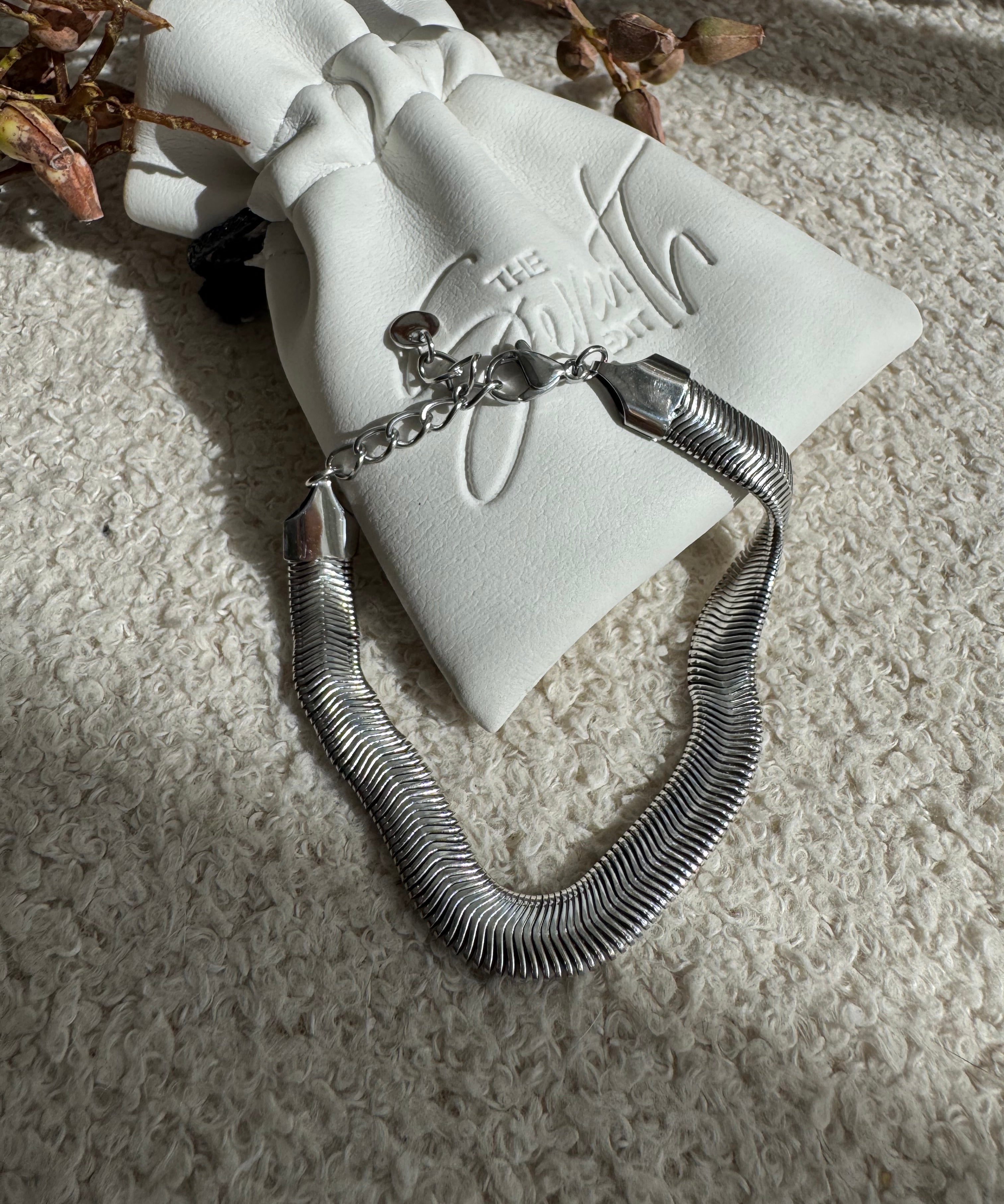 Saffron Herringbone Bracelet