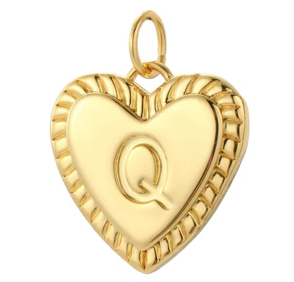 Heart Initial Necklace