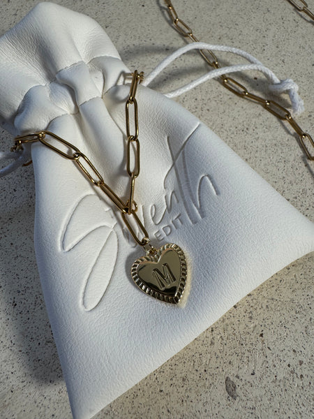 Heart Initial Necklace