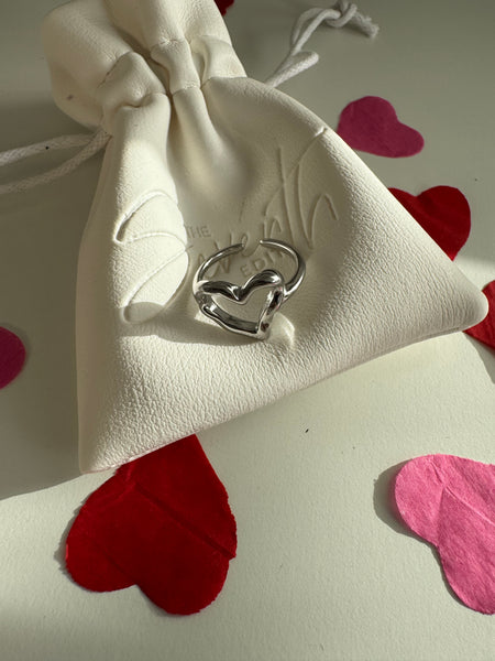 GRACE  Silver Heart Ring