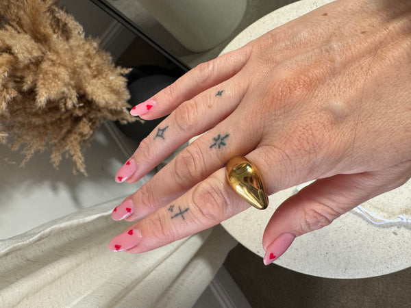 khloe Gold Statement Ring