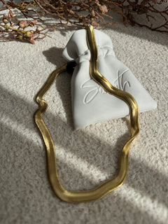 Saffron Herringbone Necklace