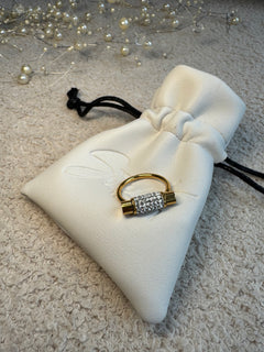 The crystal Spinner Ring (Gold)