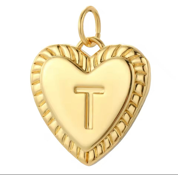 Heart Initial Necklace