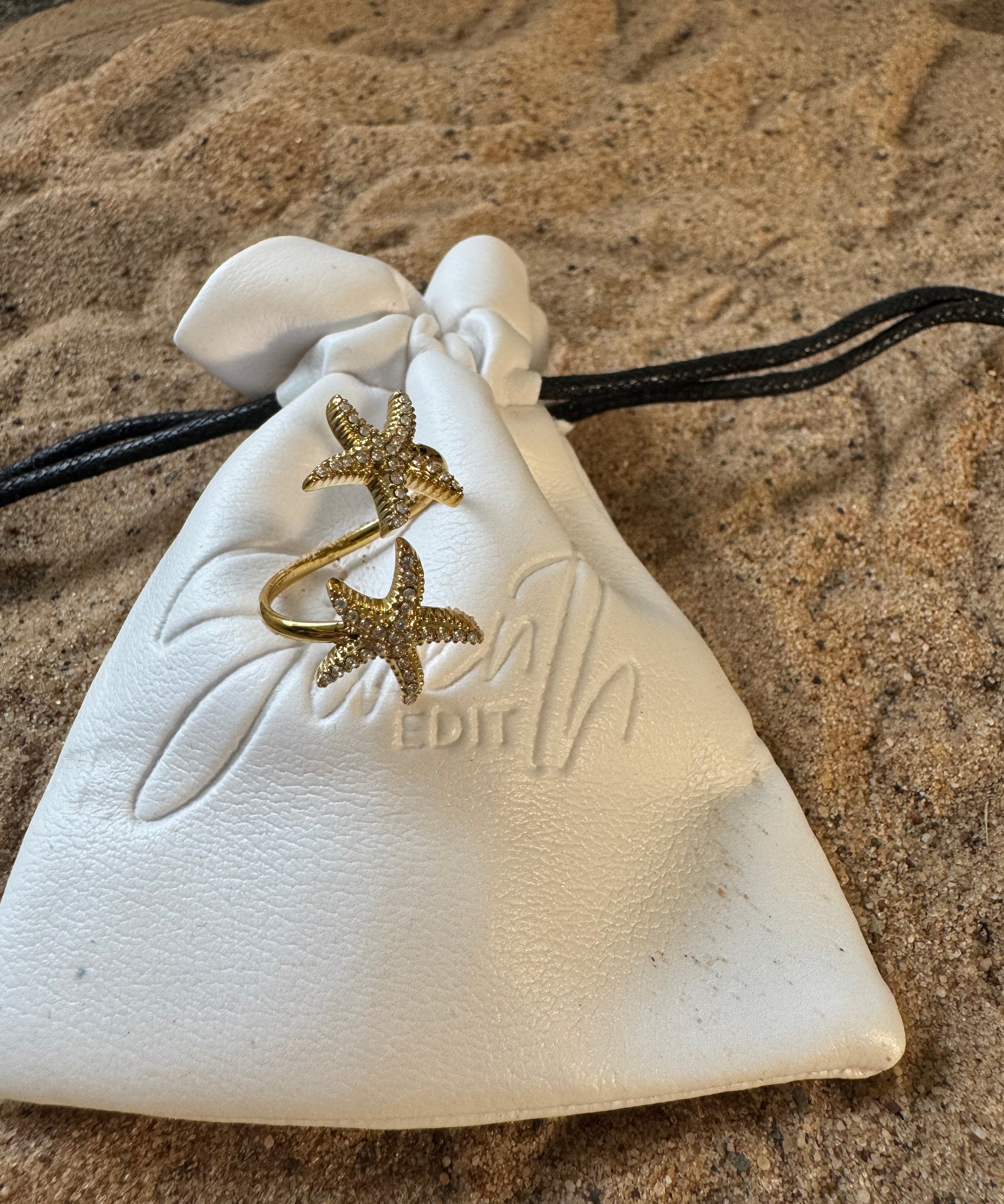 Marina-double starfish ring