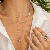Blossom Necklace triple-layered