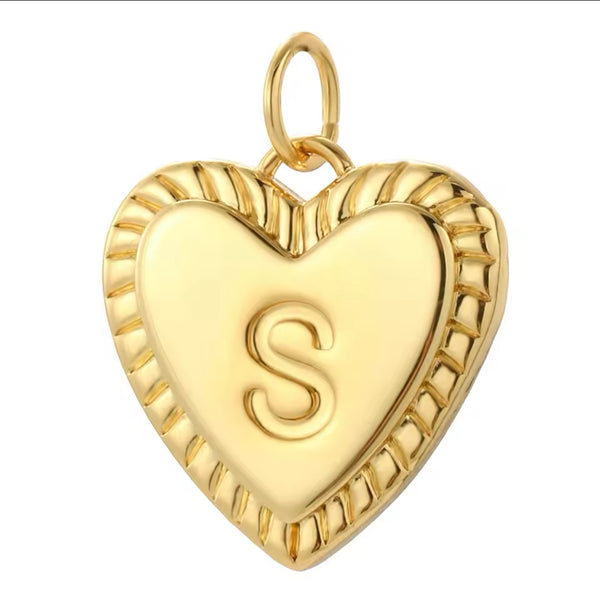 Heart Initial Necklace