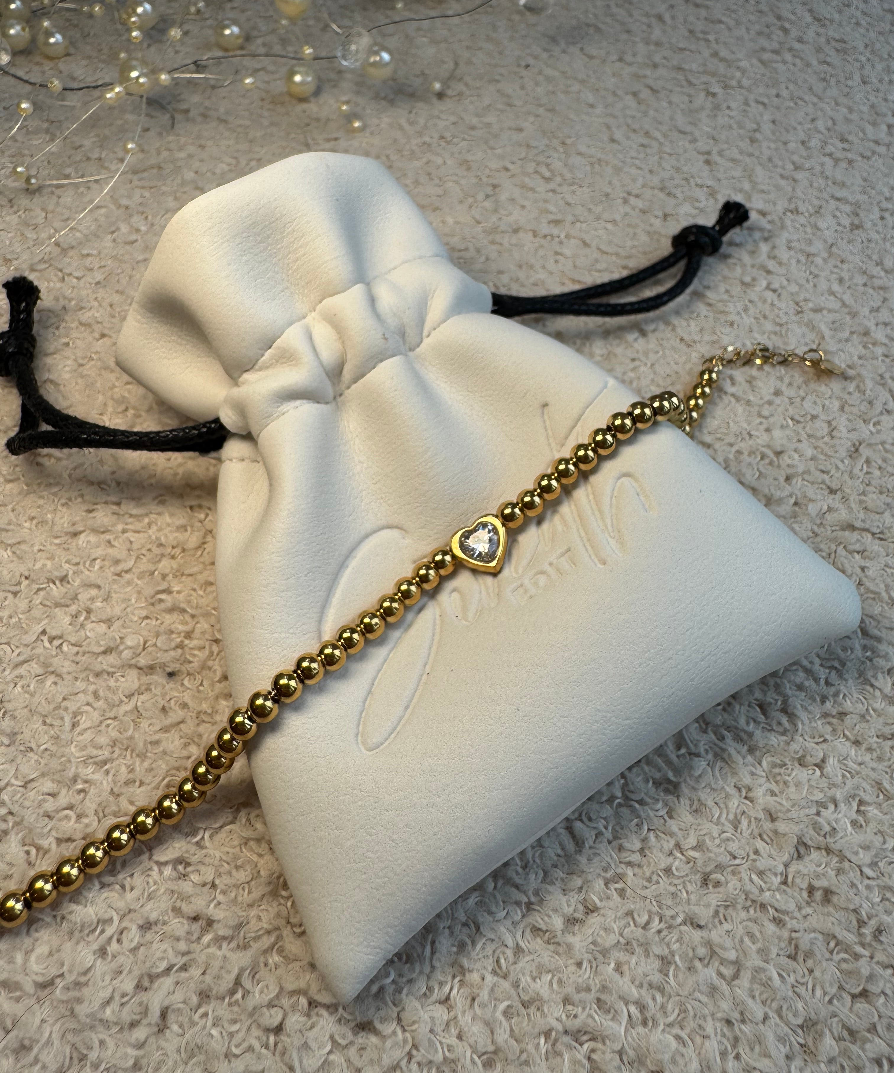 Holly Heart Bracelet