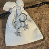 Starfish Crystal Drop Earrings – Gold & Silver