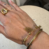 Bobbie Minimal steel bangle