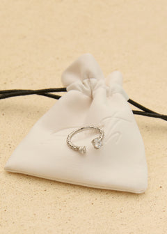 Neve Crystal Open Cuff Ring