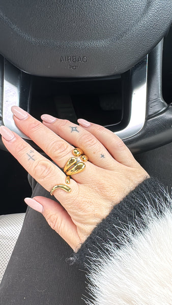 Bianca Gold  Statement Ring