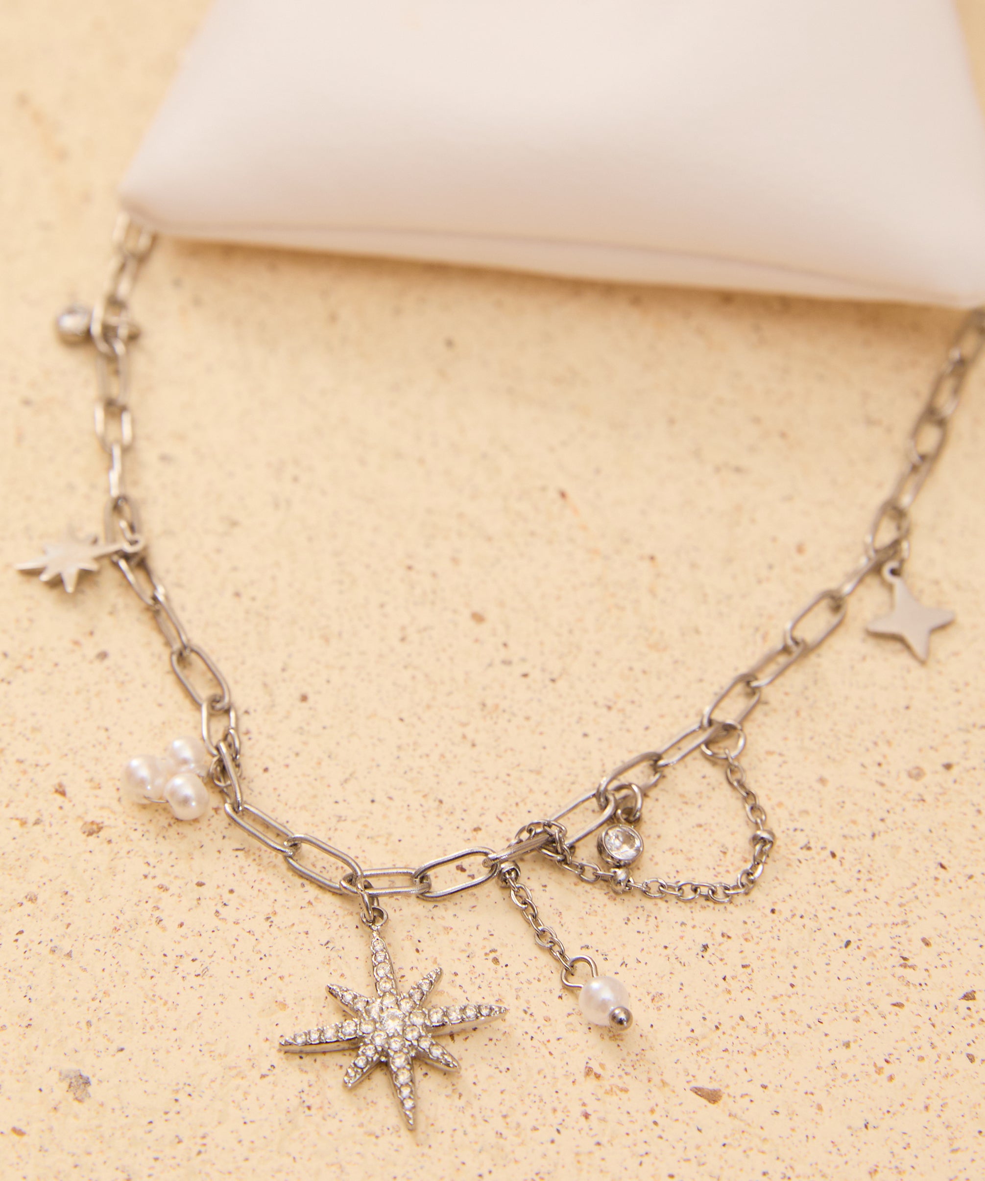 Celestial star necklace