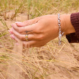Mix Metal Open Shell Ring