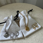 Silver and gold necklace and earrings set tarnish free uk jewellery 