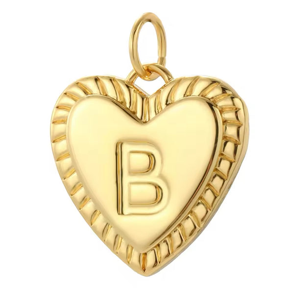 Heart Initial Necklace