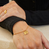 Initial Tag bracelet (Gold)