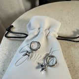 Cross Charm Earrings