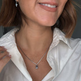 Tag Inital Necklace (silver)