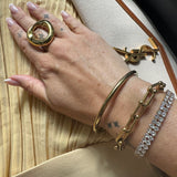 Zara Sculpted Open Ring