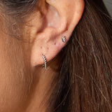The Luna flat back stud