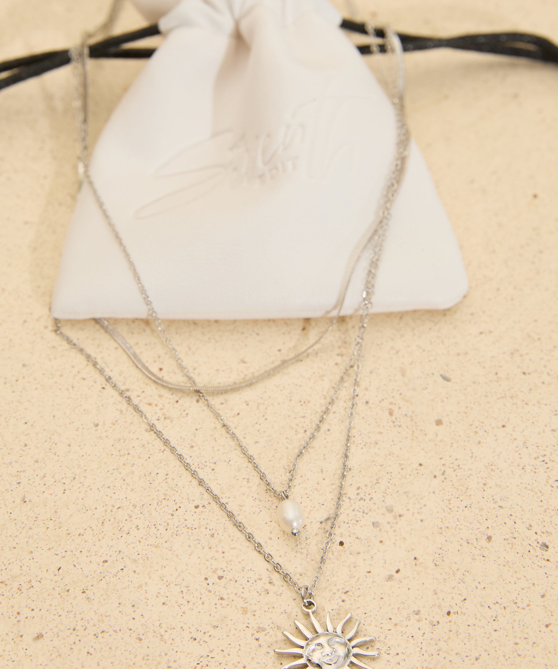 Blossom Necklace triple-layered