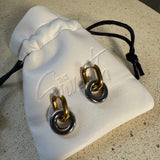 Soleil mix metal Drop Earrings