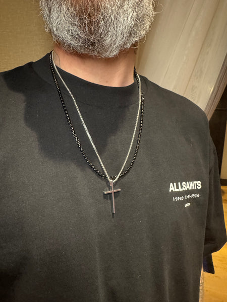 Men's Silver Cross Necklace