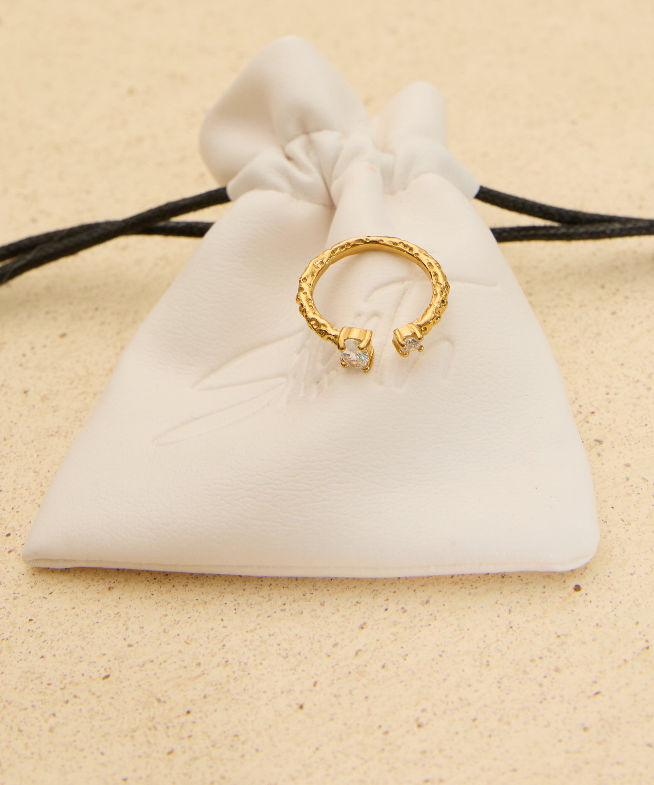 Neve Crystal Open Cuff Ring
