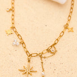 Celestial star necklace