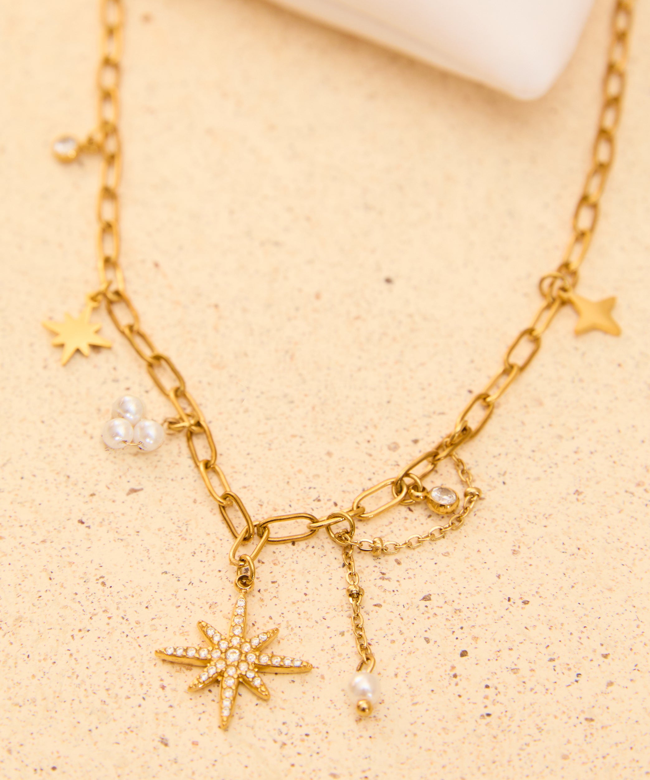 Celestial star necklace