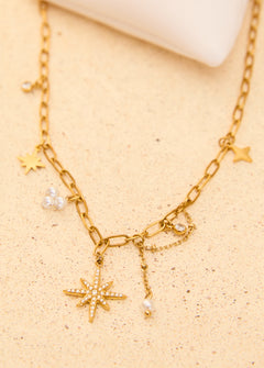 Celestial star necklace
