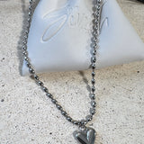 Emily Beaded Heart Necklace