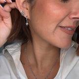 Cross Charm Earrings