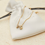 Dainty Initial Necklace (Gold)