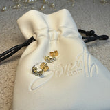 Crescent Moon Stud Earrings