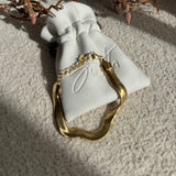 Saffron Herringbone Bracelet