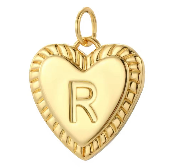 Heart Initial Necklace