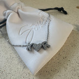 Dainty initial Necklace (silver)