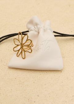 The Fleur Open Wire Flower Ring