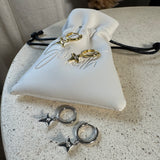 Cross Charm Earrings