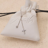 Willow Cross Drop Necklace