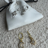 Star & Moon Charm Huggies