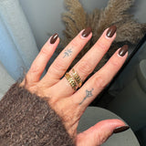 Laurel leaf motif Ring