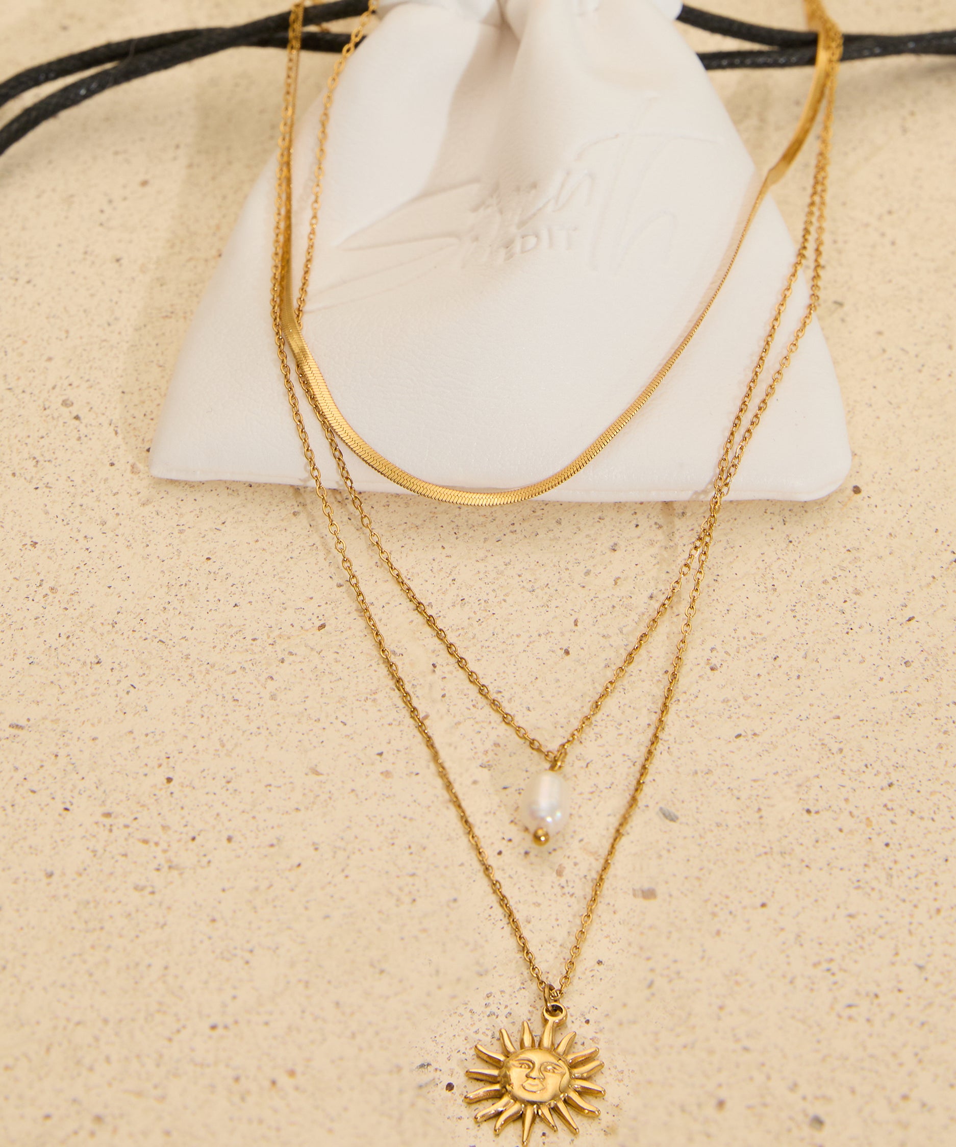 Blossom Necklace triple-layered