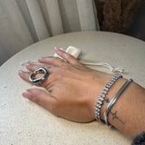 Zara Sculpted Open Ring