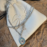 Evil eye layered Anklet